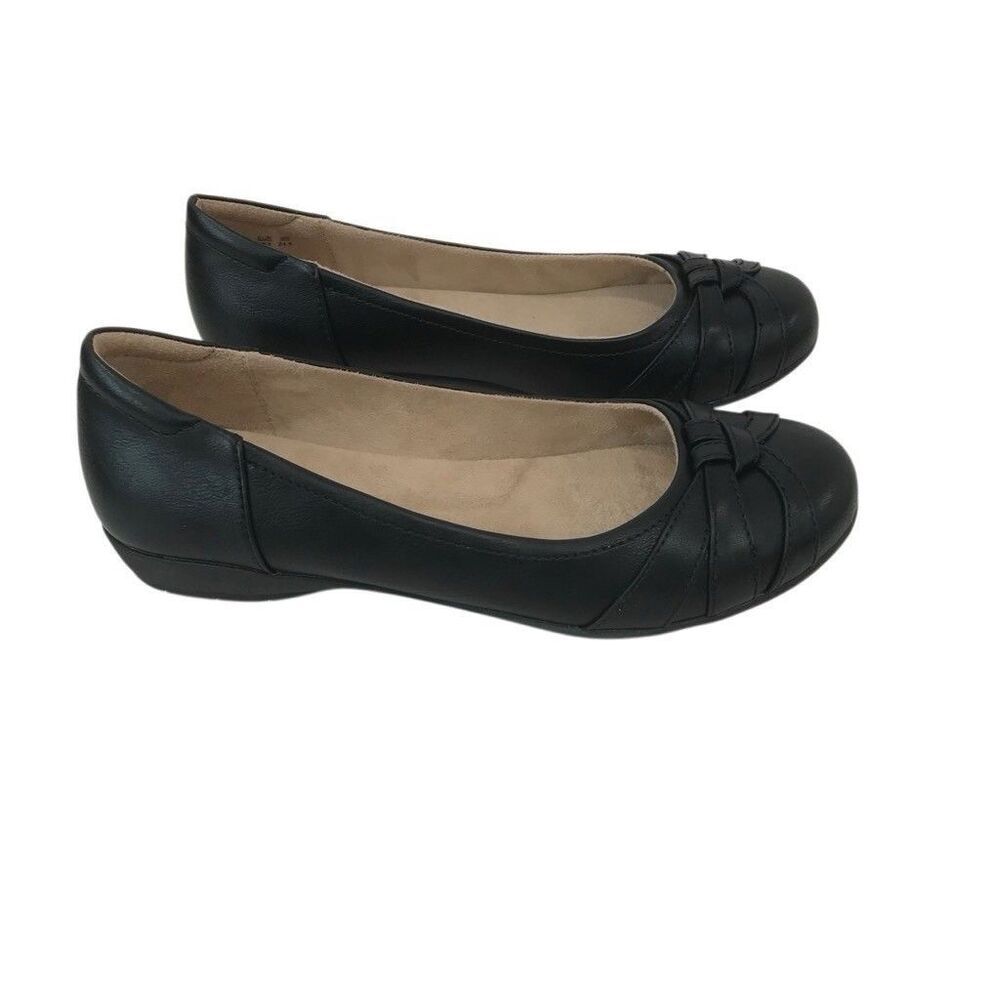 SOUL Naturalizer Womens Gift Black Slip On Flats Shoes 8W Comfort - Picture 3 of 7